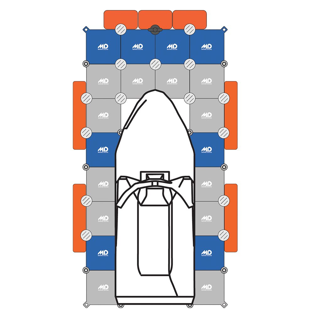 Plataforma flotante modular para moto de agua Marine Docks