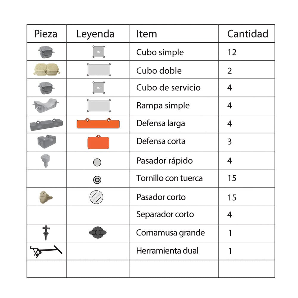 Plataforma flotante modular para moto de agua Marine Docks