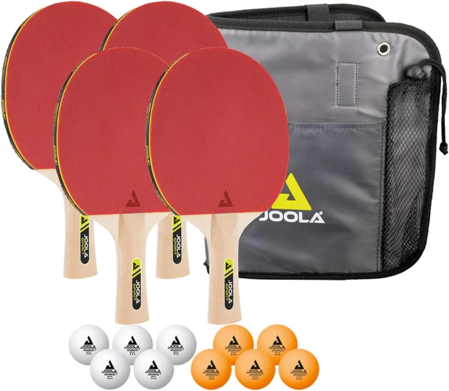 Set de Ping Pong Familiar con 4 raquetas, pelotas de ping pong y bolsa de transporte
