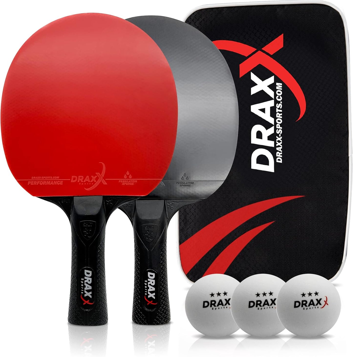 Pala de ping pong Profesional de carbono Draxx Sports