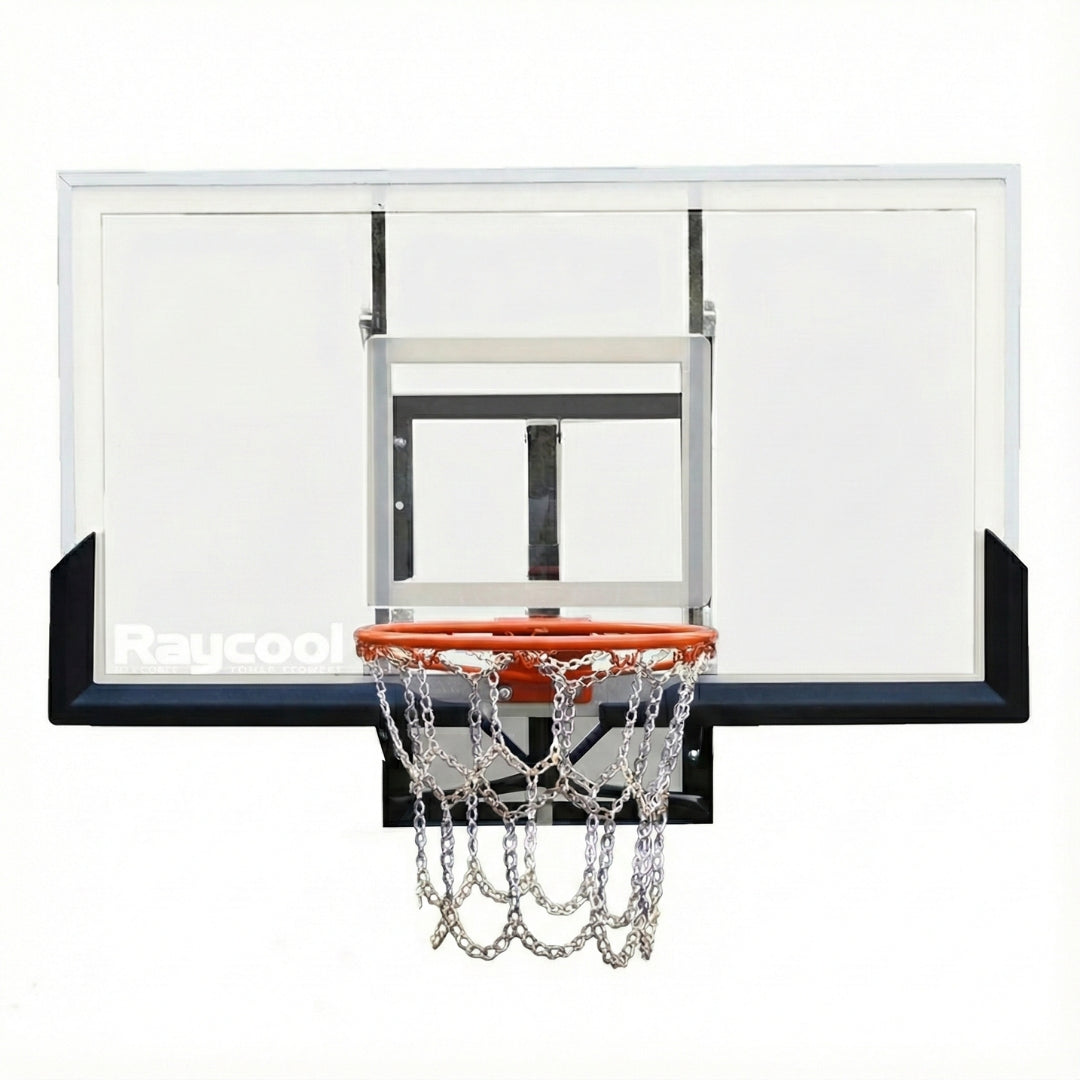 Tablero de baloncesto de pared SMASH 780 Raycool Ajustable 2,30m 3,05m 140x80cm Aro basculante 45cm
