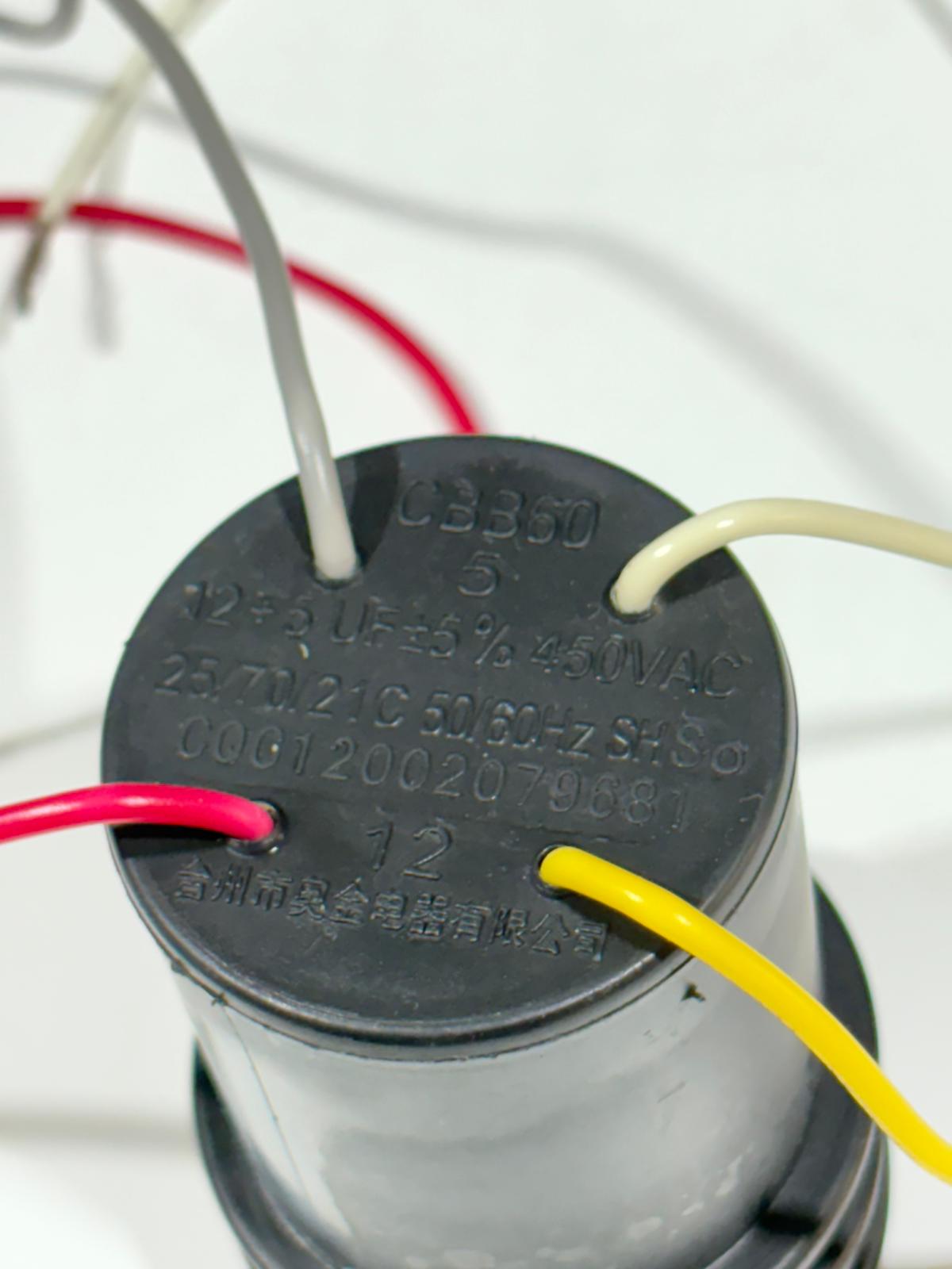 Condensador para lavadora CBB60 5/12