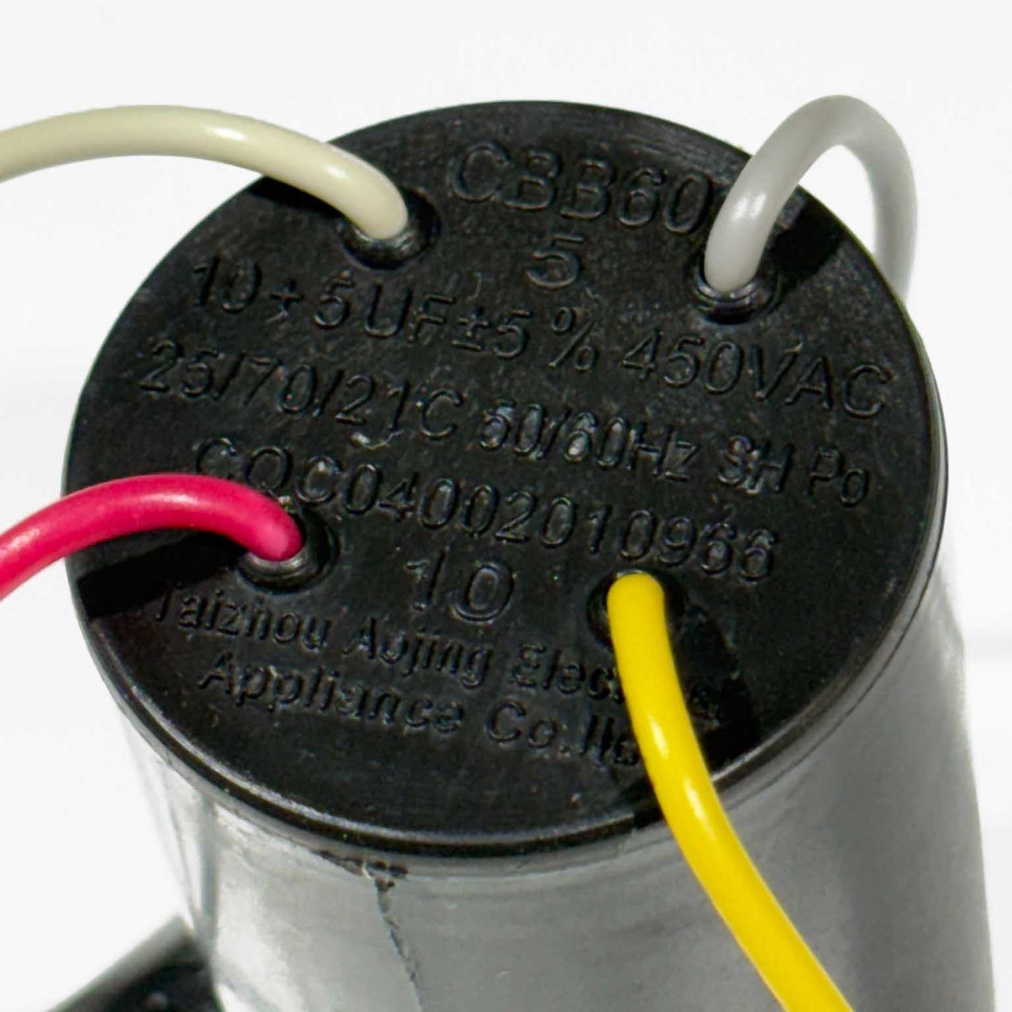 Condensador para lavadora CBB60 SH Po 5/10