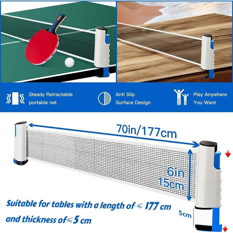 Kit Ping Pong portátil Red + 2 Raquetas