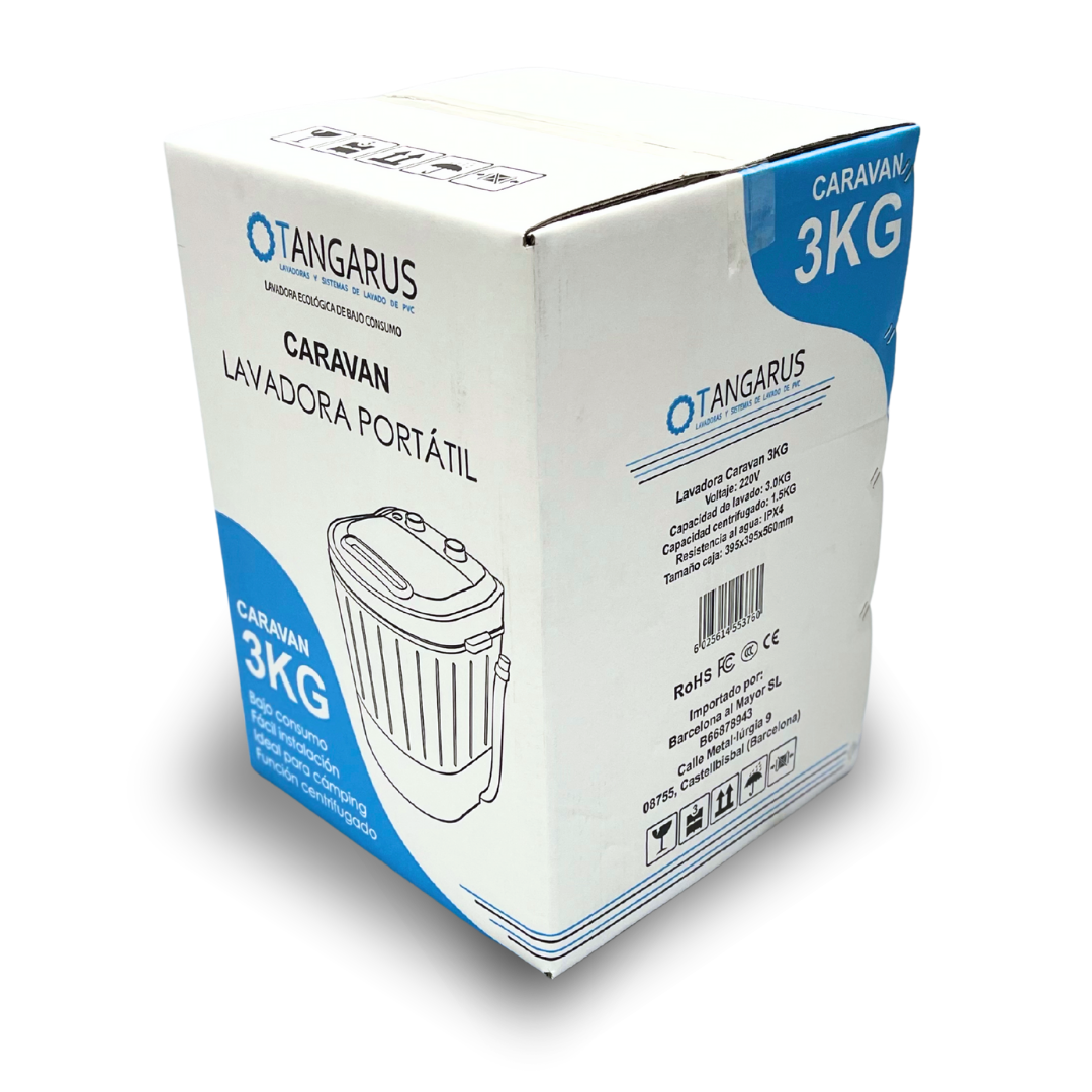 Mini lavadora portátil centrifugadora Caravan 3Kg