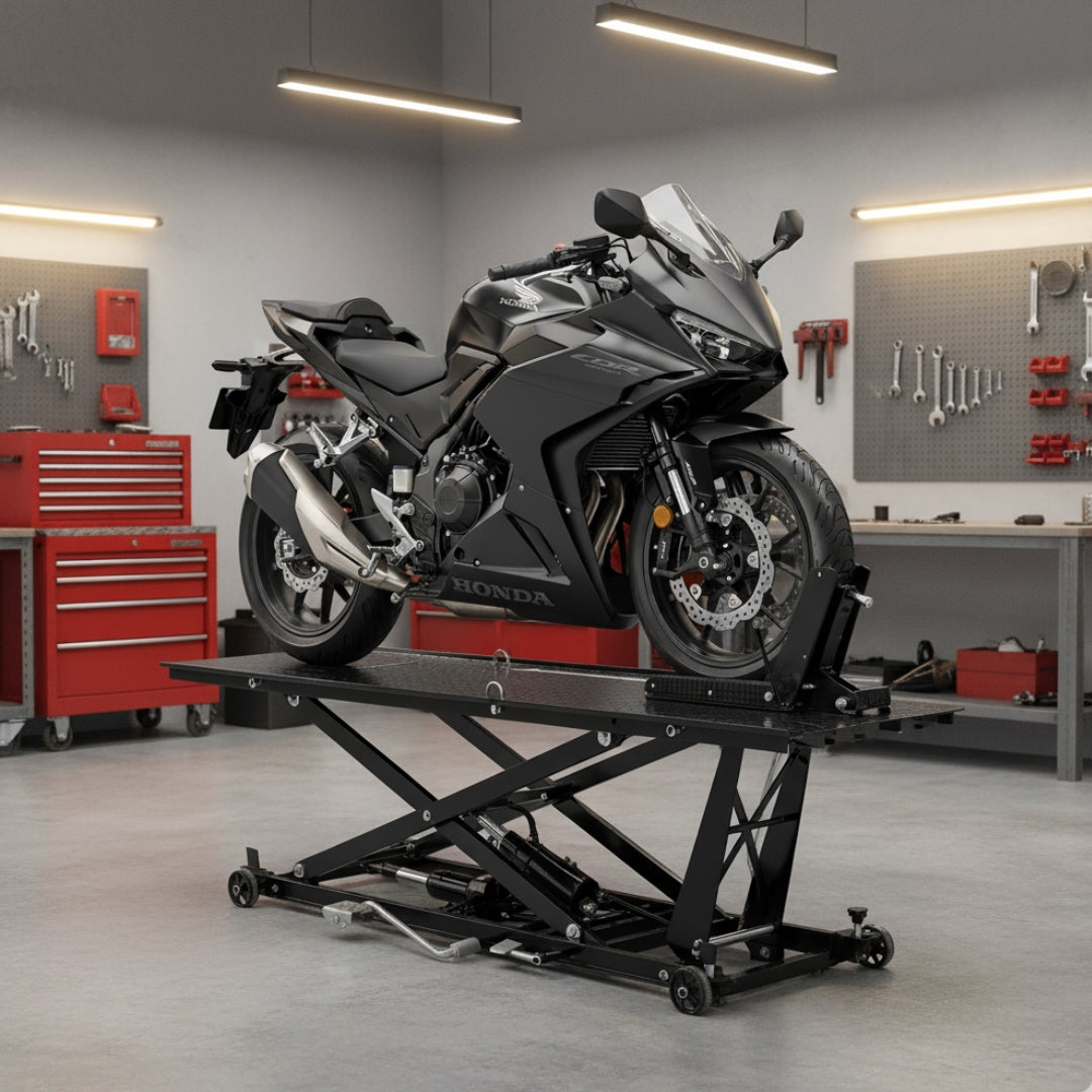Mesa elevadora moto hidráulico Moost 400Kg tijera