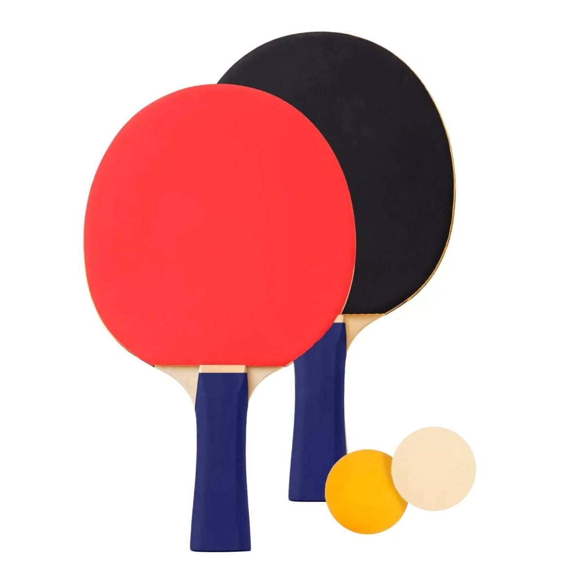 Juego de raqueta de tenis de Mesa con funda y 2 pelotas de ping pong