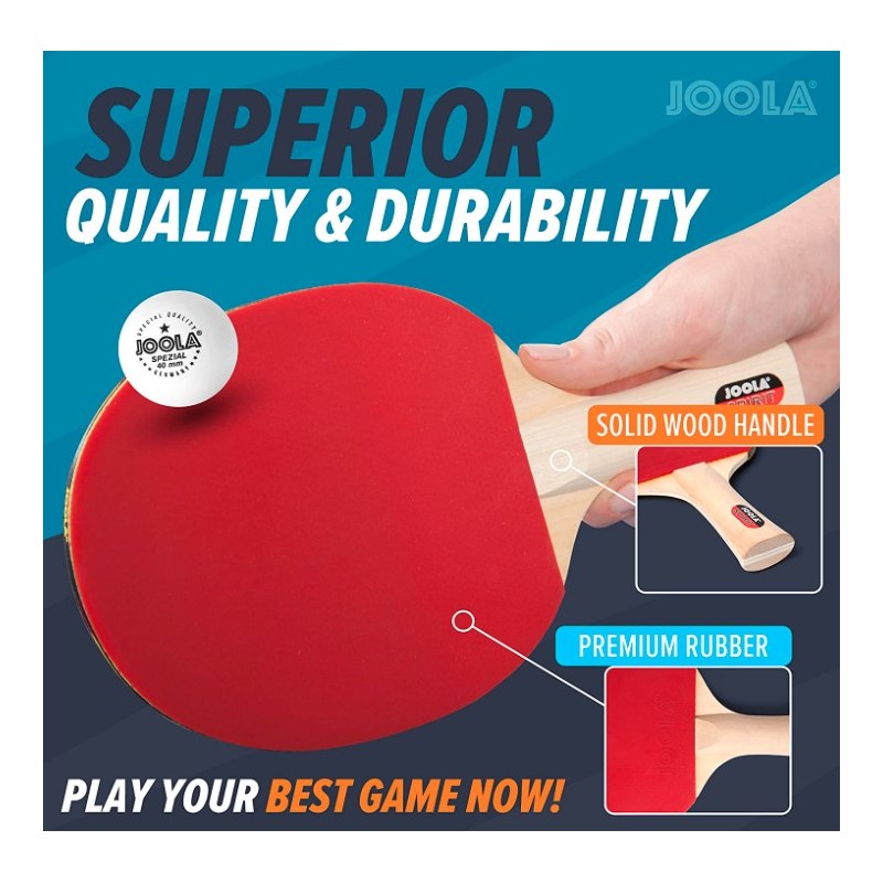 Set de Ping Pong Familiar con 4 raquetas, pelotas de ping pong y bolsa de transporte