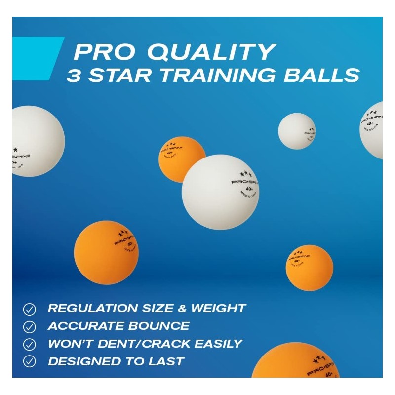 Set de Ping Pong portátil-Kit premium con red Retráctil, Palas, Pelotas 3 Estrellas y caja