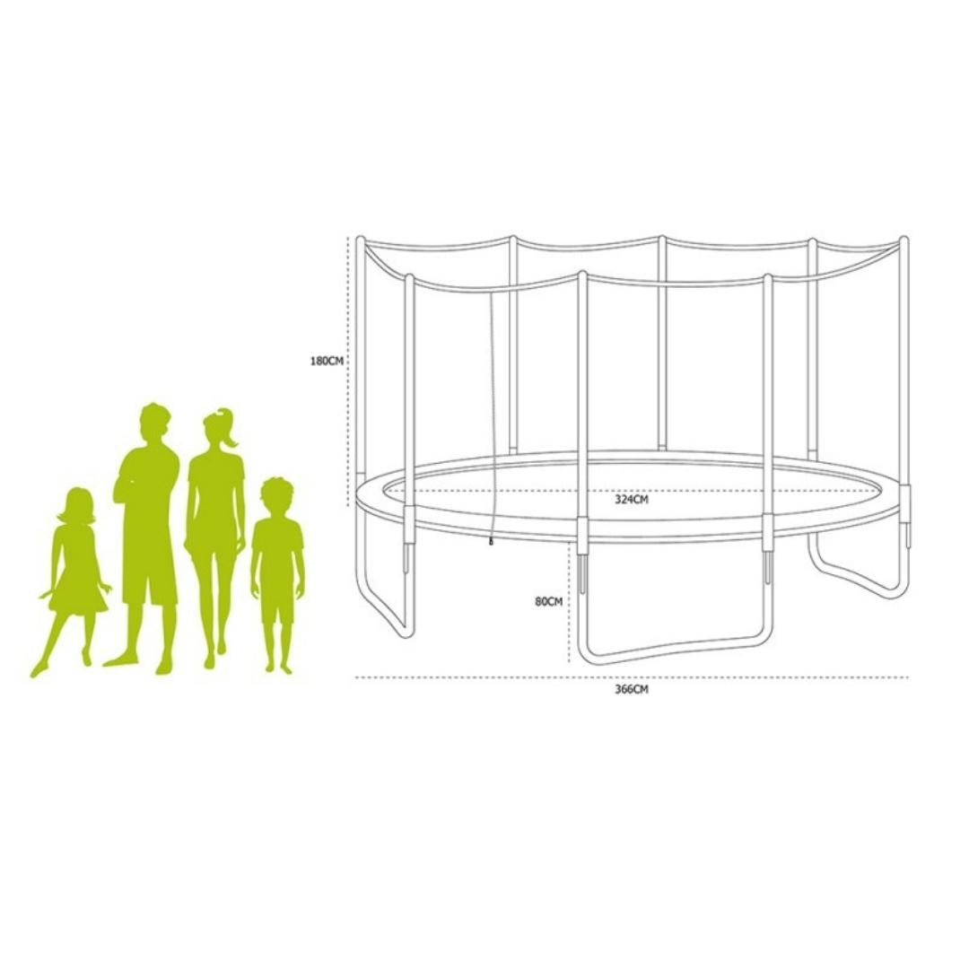 Cama elástica Tomahok 3,70m
