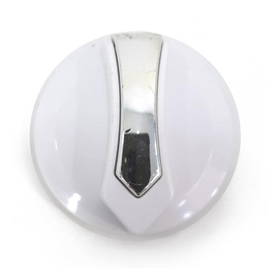 Botón plateado y blanco para lavadora Tangarus