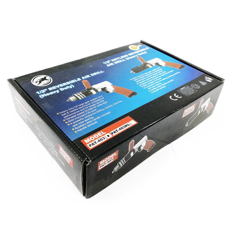 Taladro neumático Reversible HEAVY XL 1/2" y empuñadura