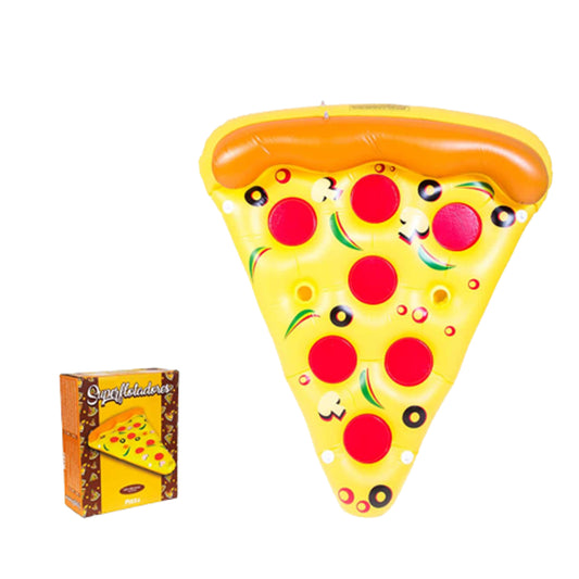 Superflotadores pizza hinchable acuático 165x140x32cm
