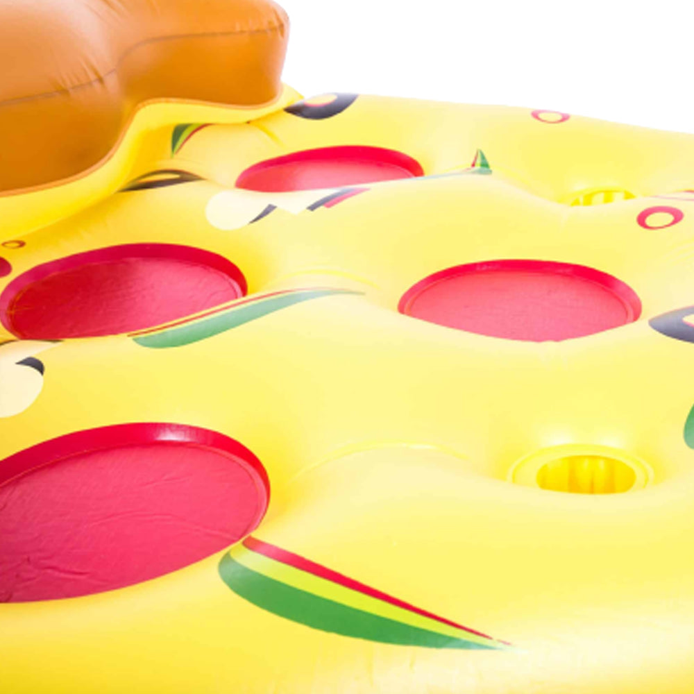 Superflotadores pizza hinchable acuático 165x140x32cm
