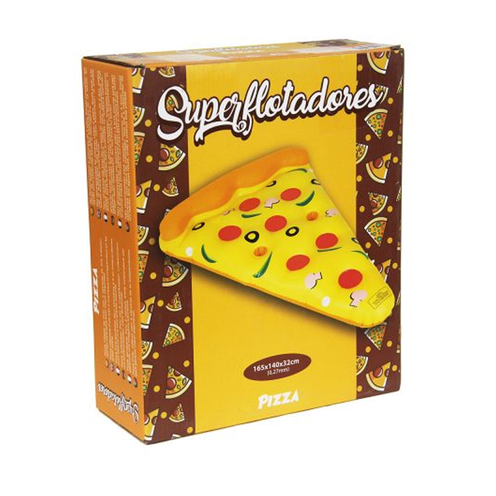 Superflotadores pizza hinchable acuático 165x140x32cm