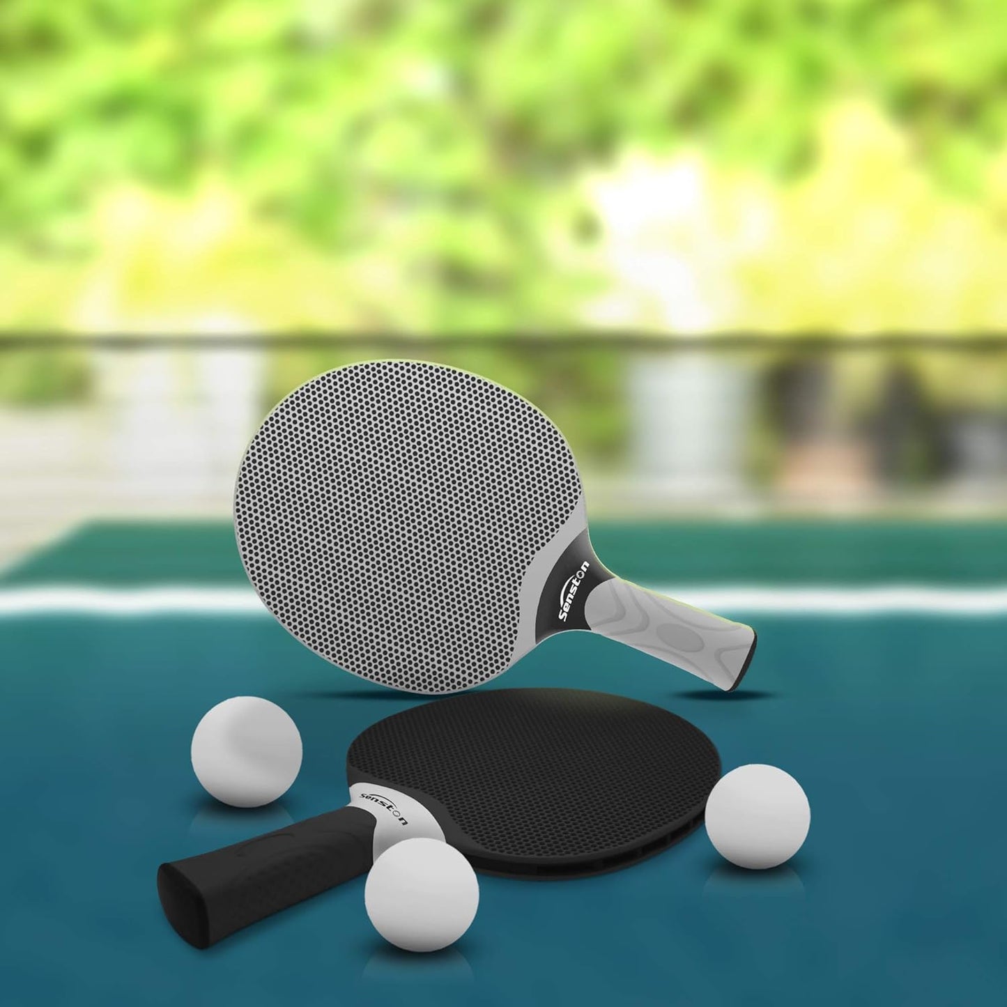 Juego de Raquetas de Tenis de Mesa Senston, Palas de Tenis de Mesa Profesionales con 3 Pelotas, Juego de Palas de Ping Pong