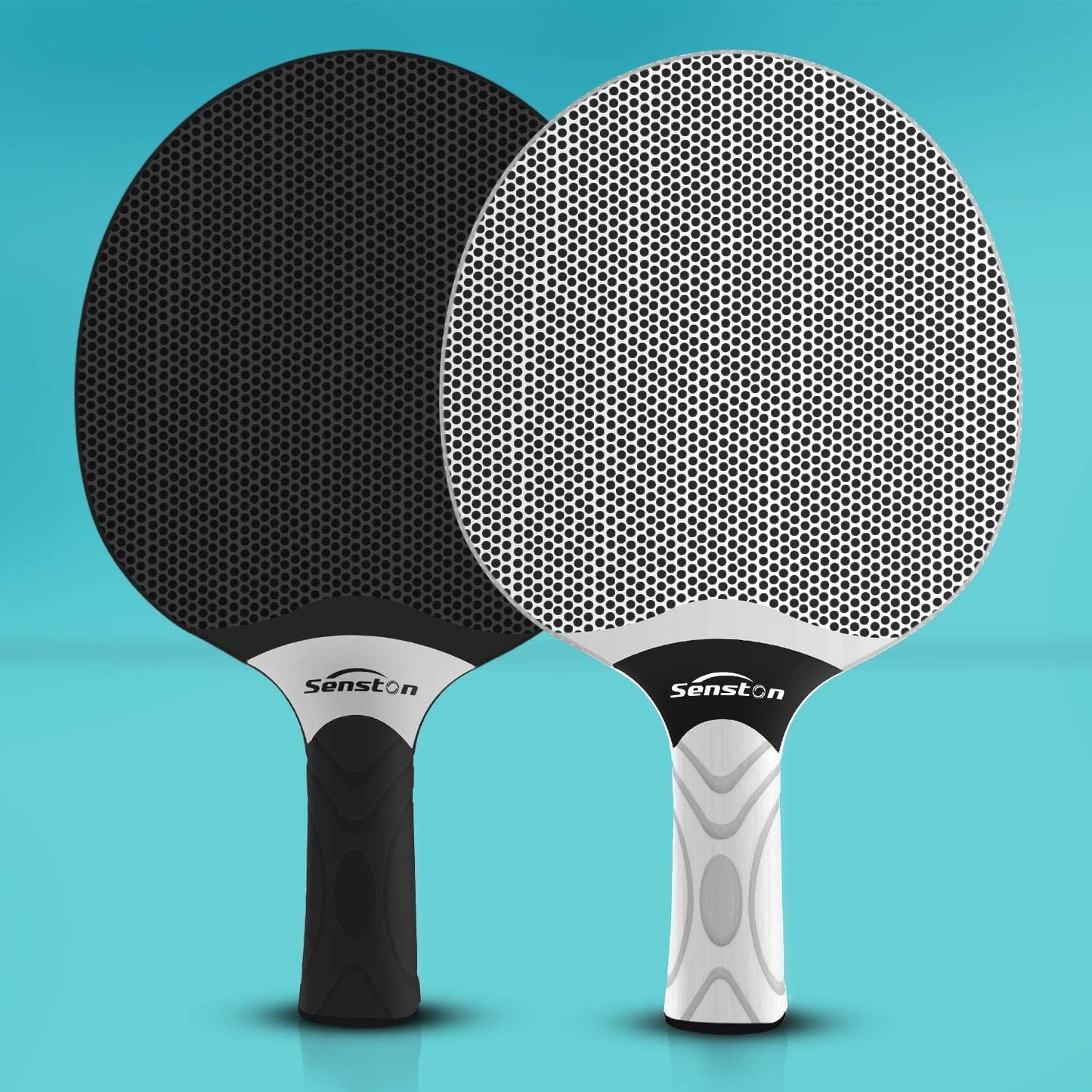 Juego de Raquetas de Tenis de Mesa Senston, Palas de Tenis de Mesa Profesionales con 3 Pelotas, Juego de Palas de Ping Pong