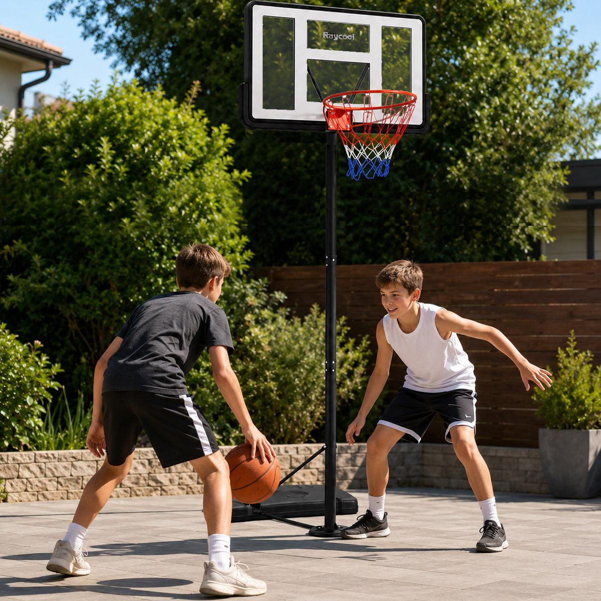 Canasta de baloncesto Raycool STREET 540 Rango Ajustable 2,45m  3,05m