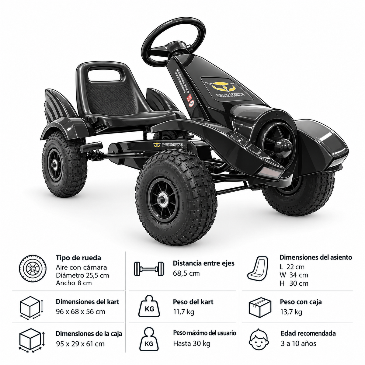 Kart a Pedales Raycool Racing Sport - hasta 30 kg