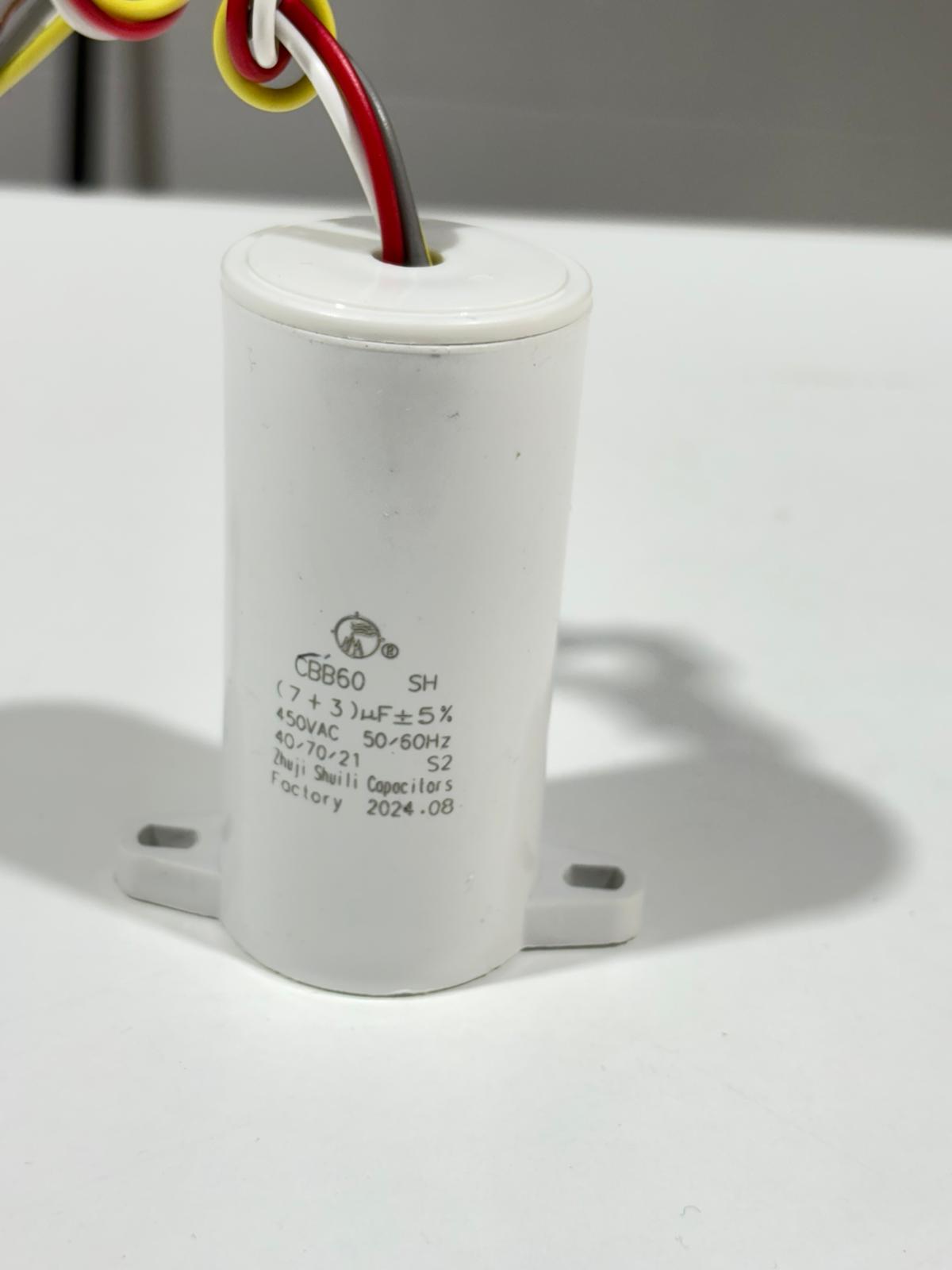 Condensador para lavadora CBB60 Blanco