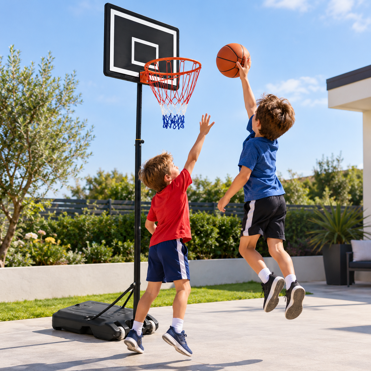 Canasta de baloncesto portátil Raycool AIR 400 Rango Ajustable 1,60m 2,10m