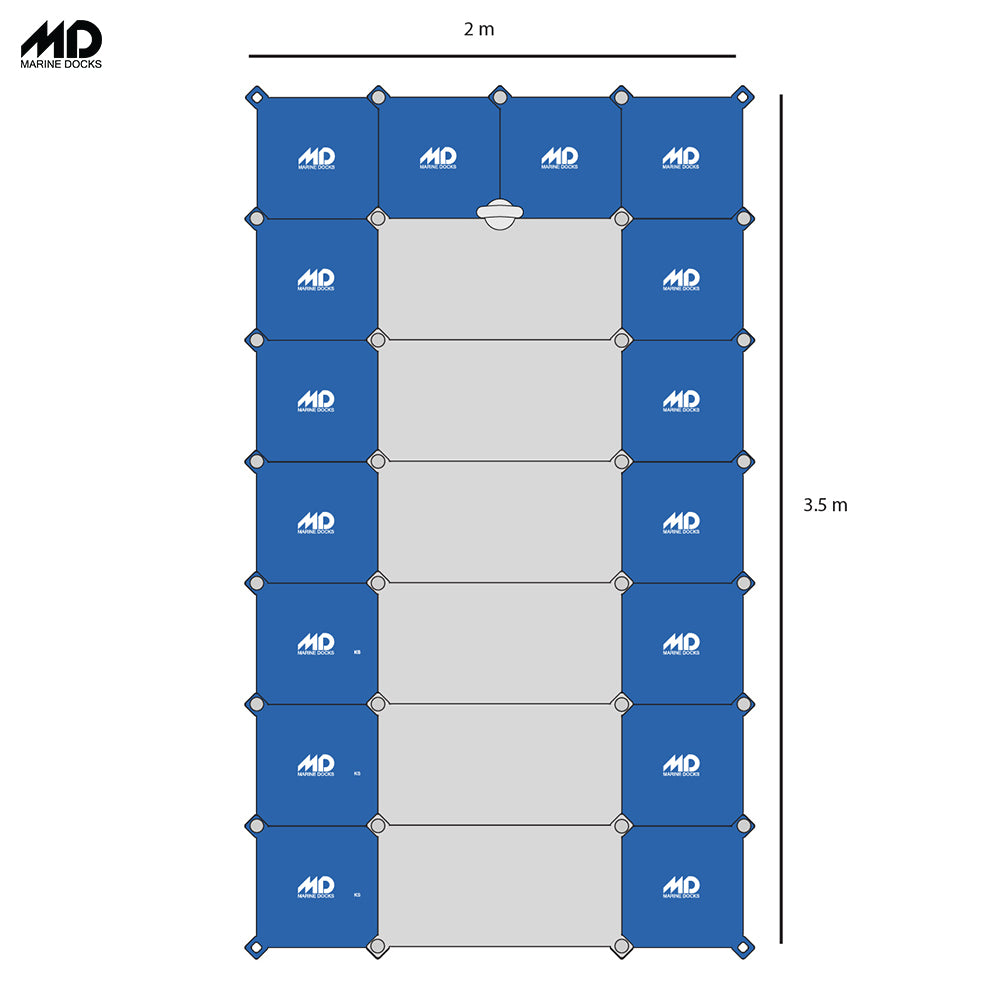 Plataforma flotante modular MD310 para moto de agua