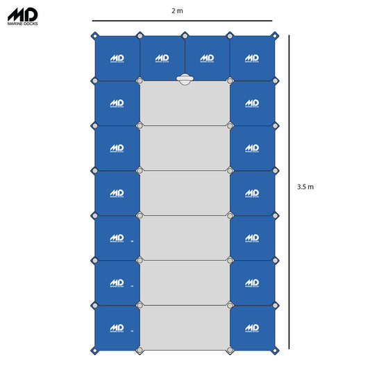 Plataforma flotante modular MD310 para moto de agua