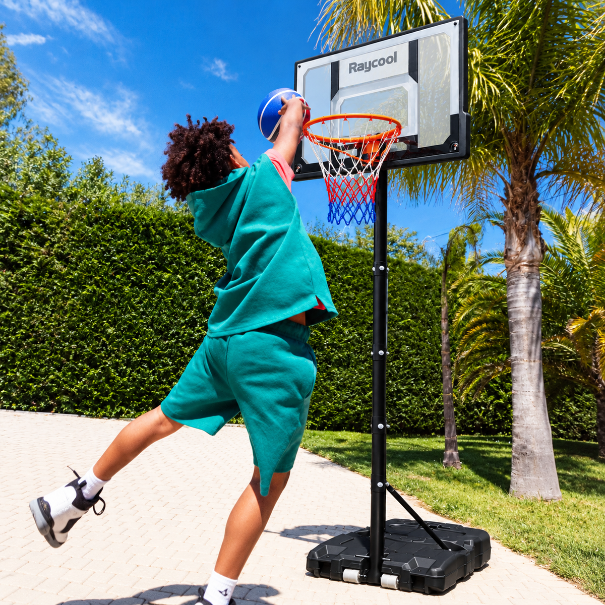 Canasta de minibasket Raycool AIR 360 Rango Ajustable 1,05m  1,65m