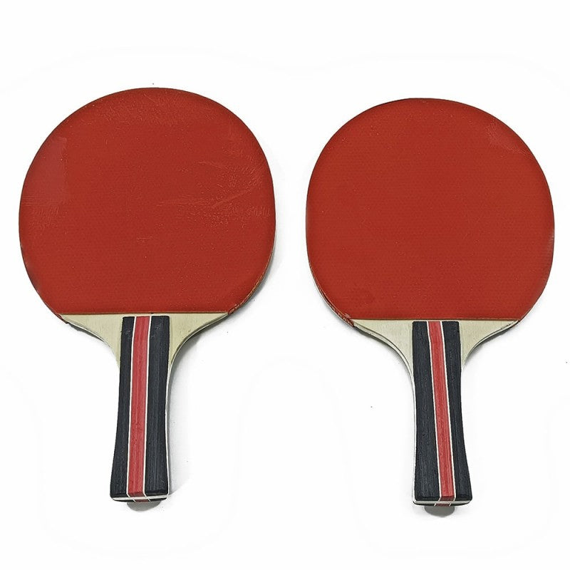Conjunto ping pong 3 pelotas y 2 palas espesor de espuma 1,5 mm