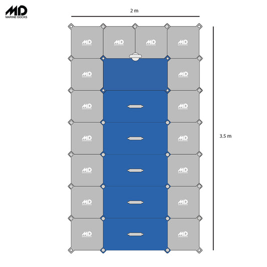 Plataforma flotante modular MD370 para moto de agua