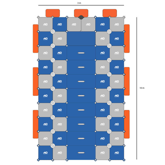 Plataforma modular flotante para moto de agua MD790