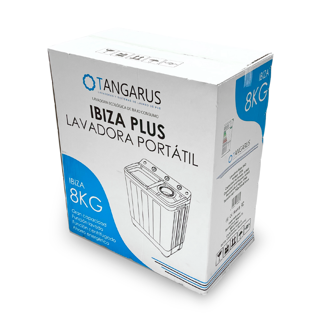 Lavadora portátil Ibiza PLUS XL 8kg con centrifugado
