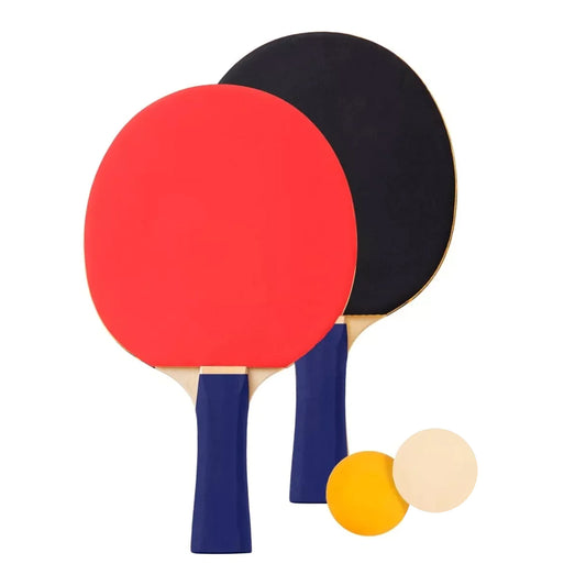 Juego de raqueta de tenis de Mesa con funda y 2 pelotas de ping pong