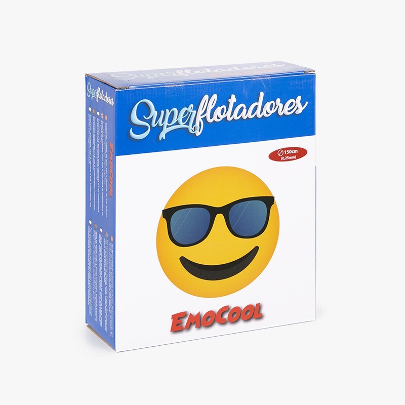 Superflotadores emoji hinchable acuático colchoneta 150cm