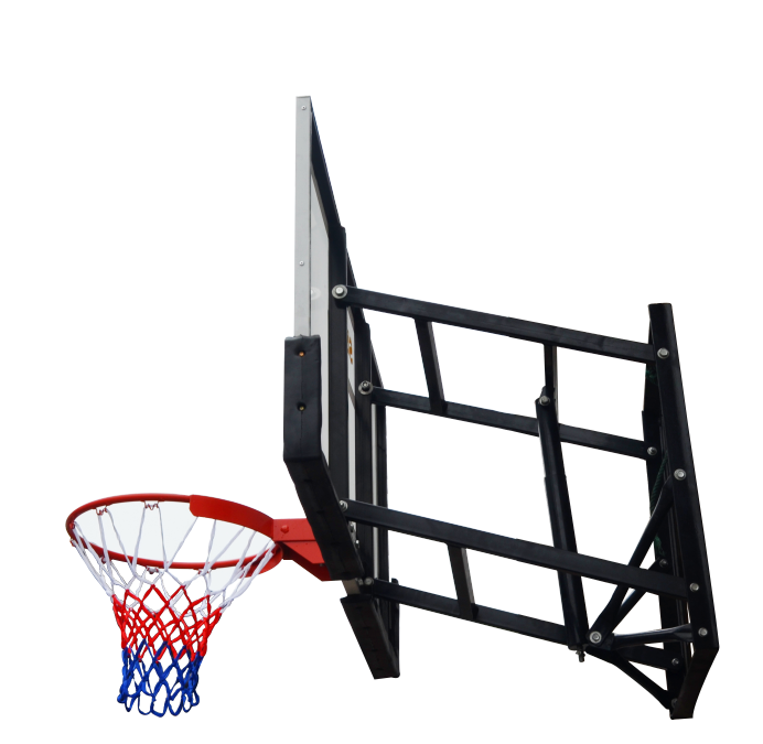 Tablero de baloncesto de pared SMASH 780 Raycool Ajustable 2,30m 3,05m 140x80cm Aro basculante 45cm
